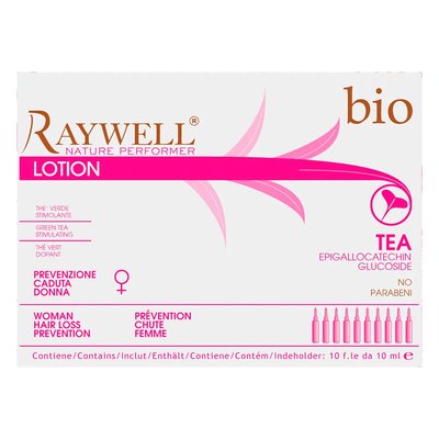 Ампули проти випадання волосся у жінок Raywell BIO TEA Lotion (10х10 мл)