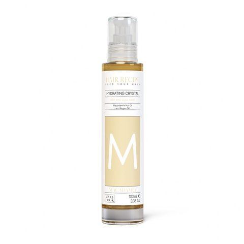 MAXY LOOK Macadamia Hydrating Crystal Fluid зволожувальний флюїд для сухого та тьмяного волосся 100 мл