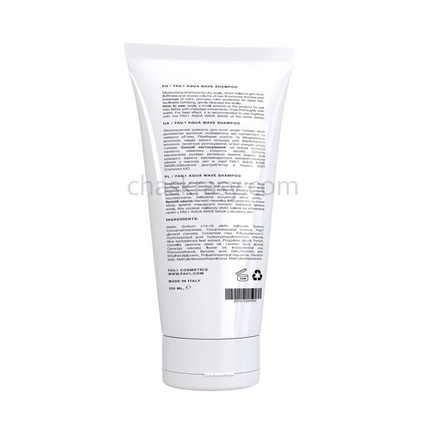Зволожуючий шампунь FAV.1 AQUA WAVE SHAMPOO 250 ml