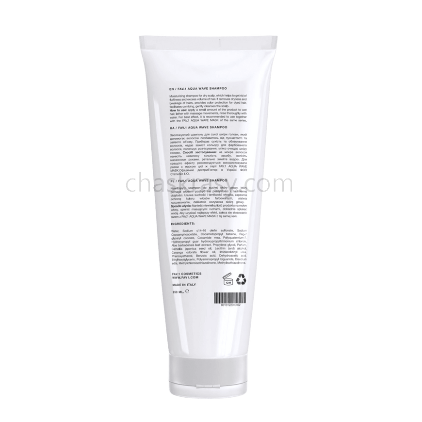 Зволожуючий шампунь FAV.1 AQUA WAVE SHAMPOO 250 ml