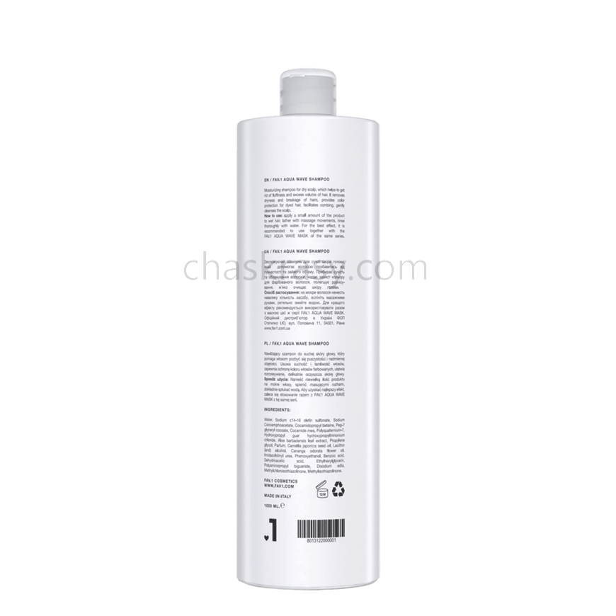 Зволожуючий шампунь FAV.1 AQUA WAVE SHAMPOO 1000 ml