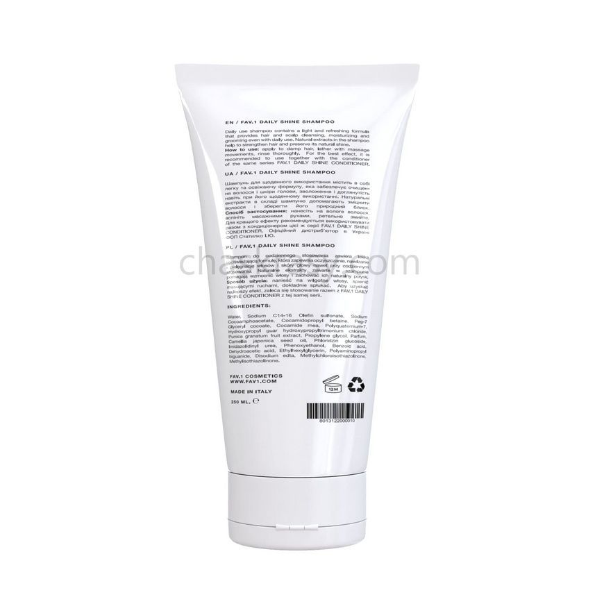 Шампунь для ежедневного использования FAV.1 DAILY SHINE SHAMPOO 250 ml