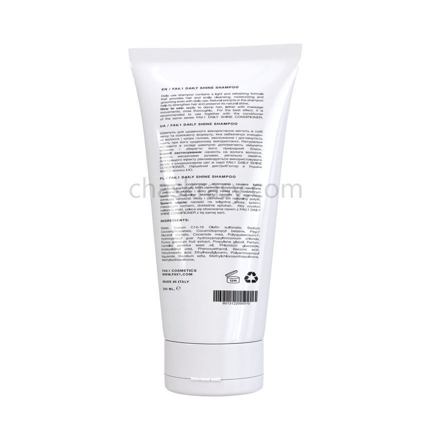 Шампунь для ежедневного использования FAV.1 DAILY SHINE SHAMPOO 250 ml