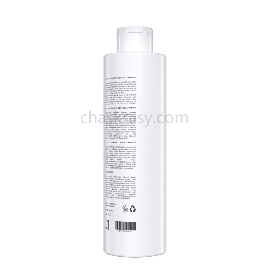 Нормалізуючий лікувальний шампунь FAV.1 BALANCE CONTROL SHAMPOO 1000 ml