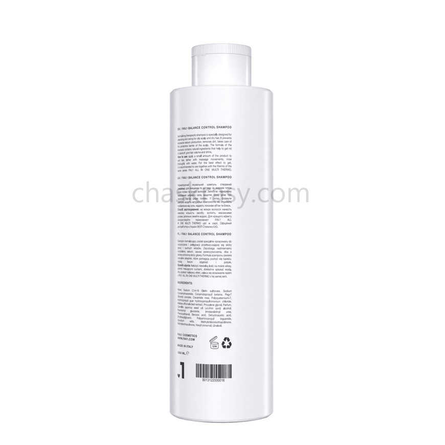 Нормалізуючий лікувальний шампунь FAV.1 BALANCE CONTROL SHAMPOO 1000 ml