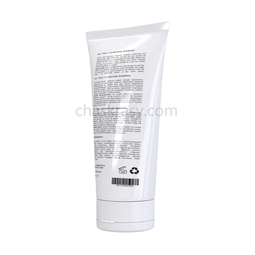 Амінокислотний шампунь FAV.1 112 RESTORE SHAMPOO 250 ml