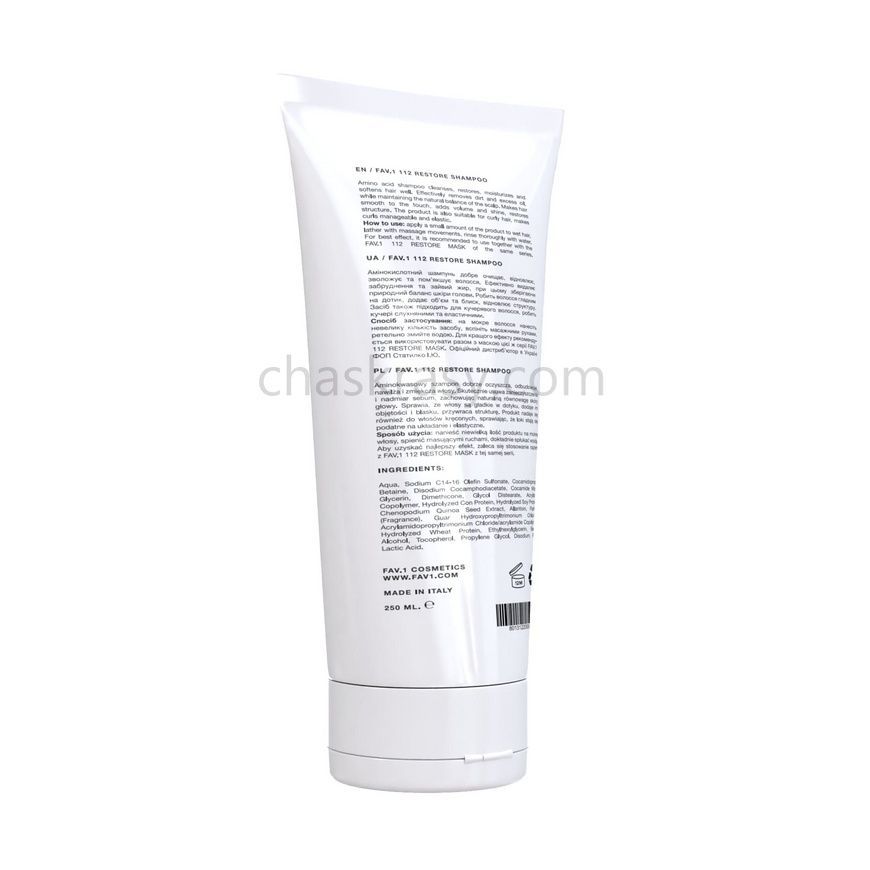Амінокислотний шампунь FAV.1 112 RESTORE SHAMPOO 250 ml