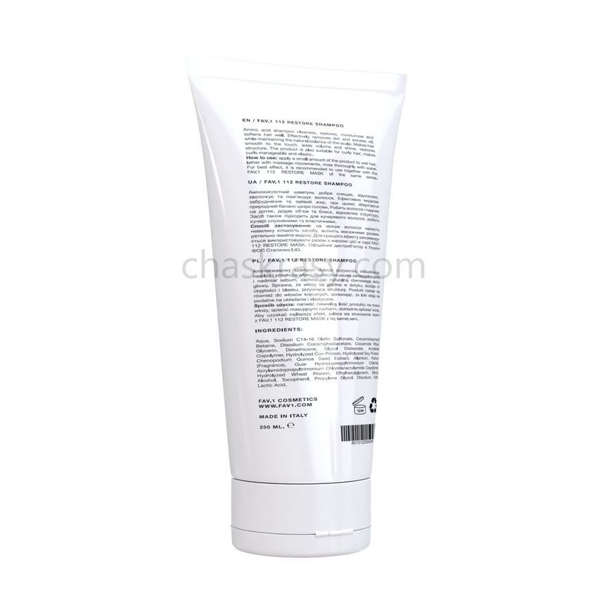 Амінокислотний шампунь FAV.1 112 RESTORE SHAMPOO 250 ml