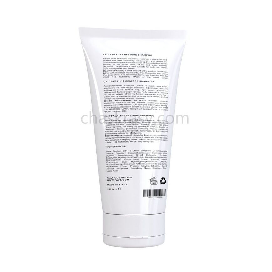 Амінокислотний шампунь FAV.1 112 RESTORE SHAMPOO 250 ml
