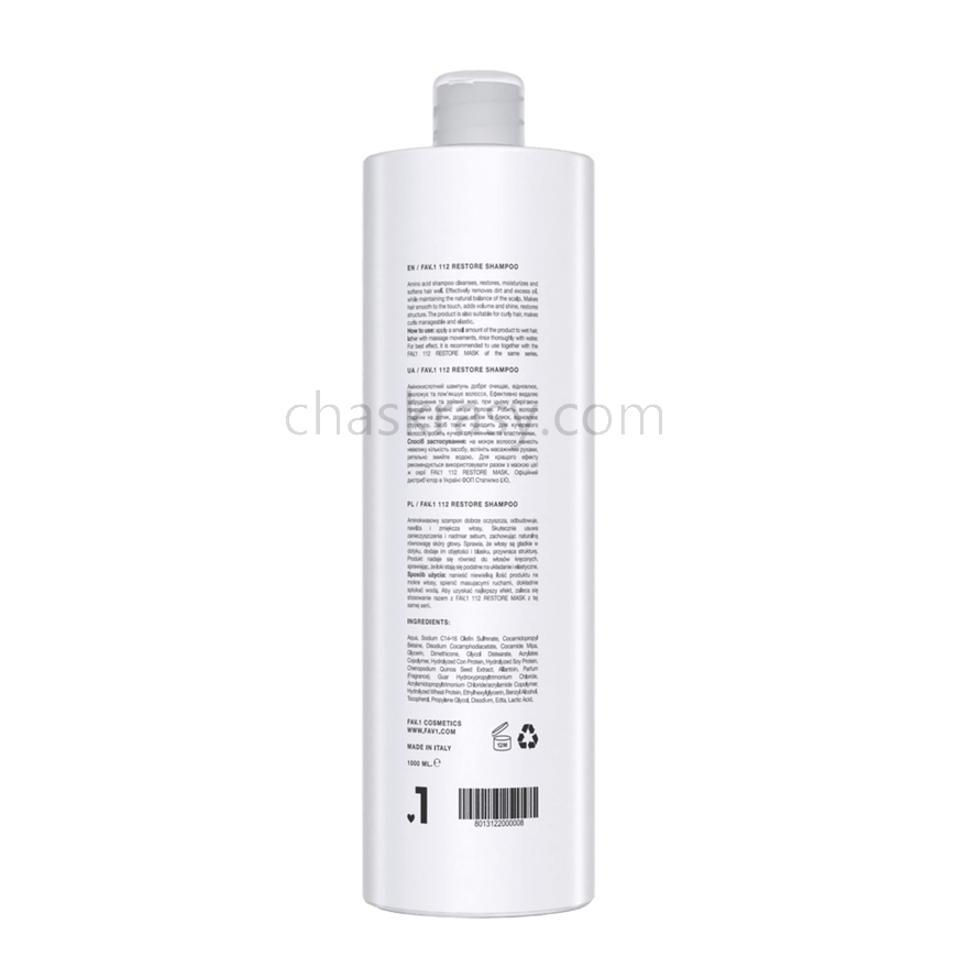Амінокислотний шампунь FAV.1 112 RESTORE SHAMPOO 1000 ml