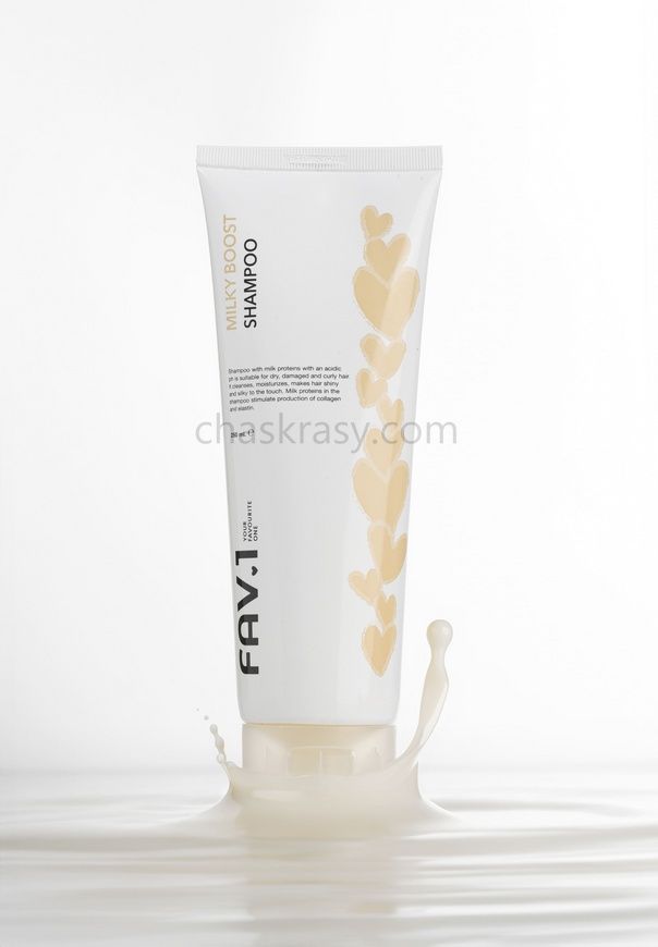 Шампунь з молочними протеїнами та кислим pH FAV.1 MILKY BOOST SHAMPOO 250 ml