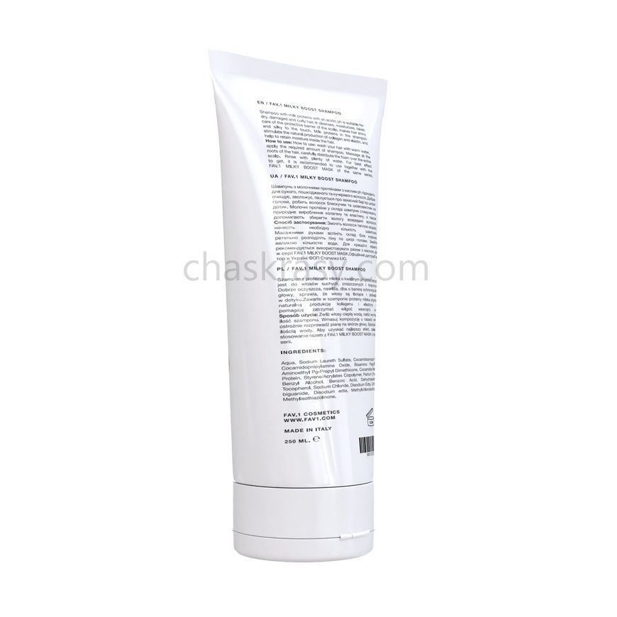 Шампунь з молочними протеїнами та кислим pH FAV.1 MILKY BOOST SHAMPOO 250 ml