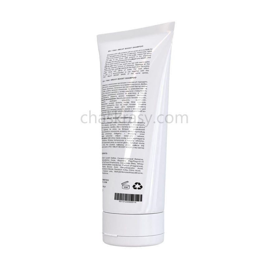 Шампунь з молочними протеїнами та кислим pH FAV.1 MILKY BOOST SHAMPOO 250 ml