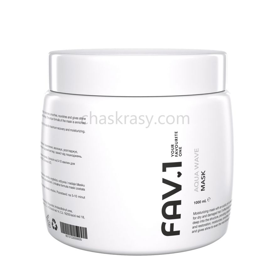 Зволожуюча маска з кислим рівнем pH FAV.1 AQUA WAVE MASK 1000 ml