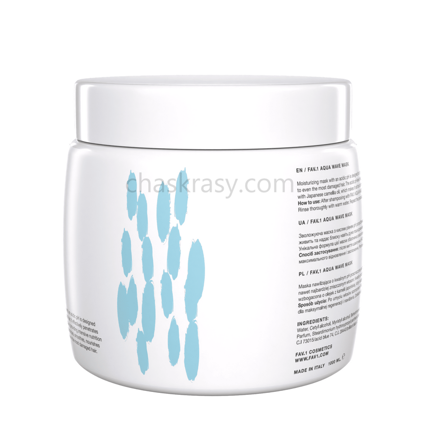 Зволожуюча маска з кислим рівнем pH FAV.1 AQUA WAVE MASK 1000 ml