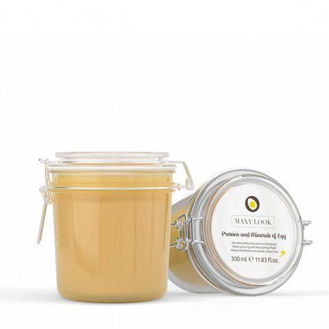 MAXY LOOK Proteins and Minerals of Egg Restructuring and Nourishing Mask відновлювальна та поживна маска для сухого волосся 350 мл