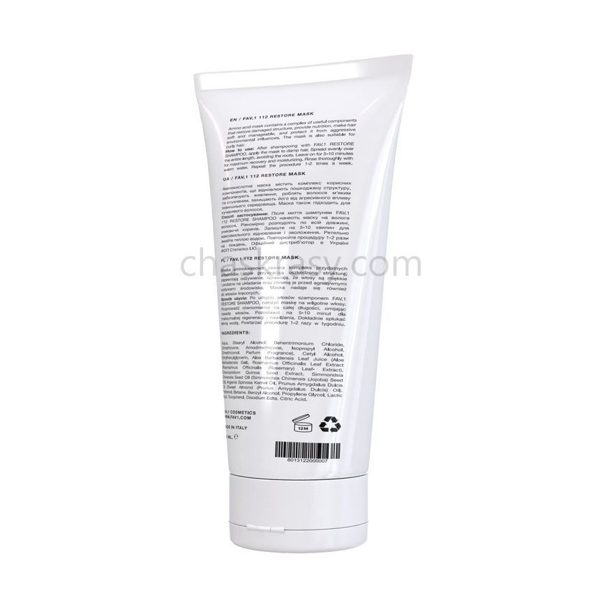 Аминокислотная маска FAV.1 112 RESTORE MASK 250 ml